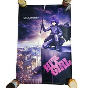 Kick-Ass 2010 Original Teaser Hit-Girl Movie Poster 27x40 Chloe Moretz D/S